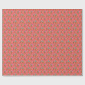 Australien Kangaroo Weihnachts Pink Wrapping Paper Geschenkpapier (Flach)