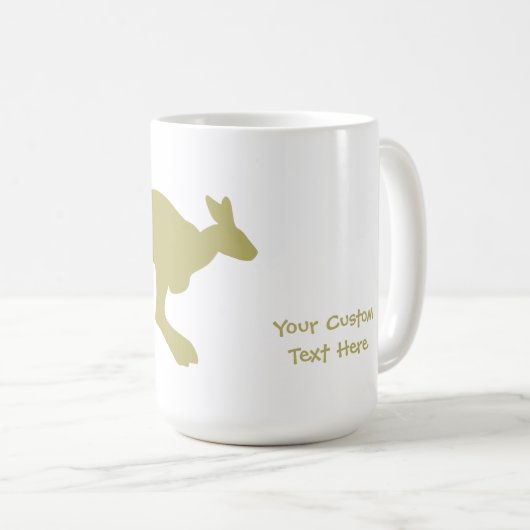 Australien Kangaroo Zoll-Tasse Kaffeetasse (VorderseiteRechts)