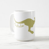 Australien Kangaroo Zoll-Tasse Kaffeetasse (Vorderseite Links)