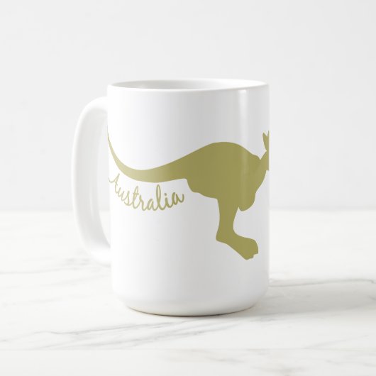 Australien Kangaroo Zoll-Tasse Kaffeetasse (Vorderseite Links)