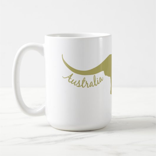Australien Kangaroo Zoll-Tasse Kaffeetasse (Links)