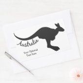 Australien Kangaroo Zollaufkleber Rechteckiger Aufkleber (Umschlag)