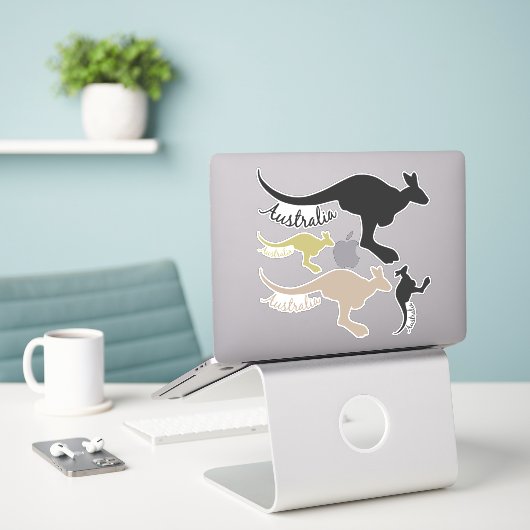 Australien Kangaroos-Aufkleber Aufkleber (Laptop auf Schreibtisch)