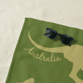 Australien Kangaroos individuelle Name Strandtuch (Beispiel)
