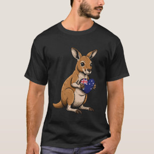 Australien Känguru Australische Flagge 5 T-Shirt