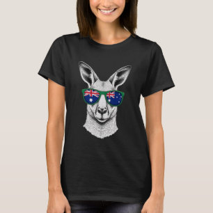 Australien Känguru Australische Flagge 5 T-Shirt