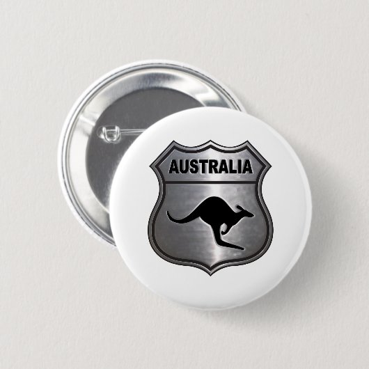 Australien-Känguru Button (Vorne & Hinten)