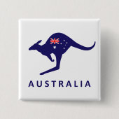 AUSTRALIEN-KÄNGURU-FLAGGE BUTTON (Vorderseite)