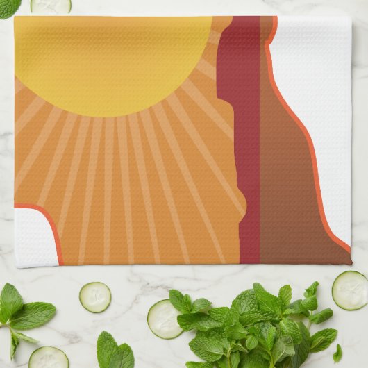 Australien-Känguru Handtuch (Gefaltet)