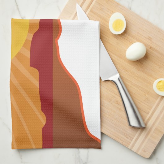 Australien-Känguru Handtuch (Viertel Falte)