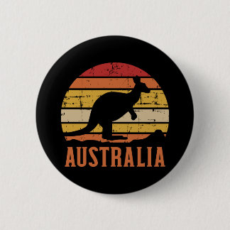 Australien Känguru Vintag Button