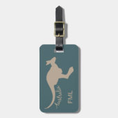 Australien-Kängurugewohnheits-Gepäckanhänger Gepäckanhänger (Vorderseite vertikal)