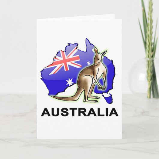 Australien Karte (Vorderseite)