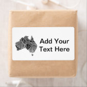 Australien Karte Doodle (Insitu)