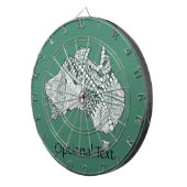 Australien Karte Doodle Art Dartscheibe (Vorderseite rechts)