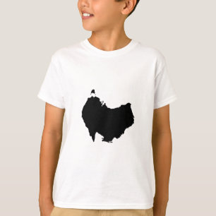 Australien Karte Down Under Visueller Wortwitz T-Shirt