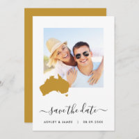 Australien Karte Foto Hochzeitssache Speichern Sie