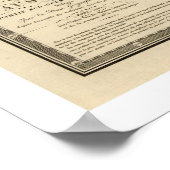 Australien Karte Gezeichnet von Adrien Hubert Brue Poster (Ecke)