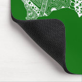 Australien Karte Green und Gold Mousepad (Ecke)