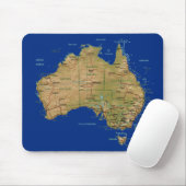 Australien-Karte Mousepad (Mit Mouse)
