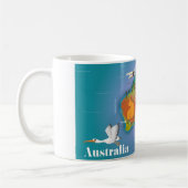 Australien Karte Reiseplakat Kaffeetasse (Links)