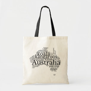 Australien Karte Tragetasche