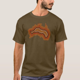 Australien-Karten-Stammes- inspiriertes T-Shirt