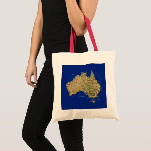 Australien-Karten-Tasche Tragetasche (Vorderseite (Produkt))