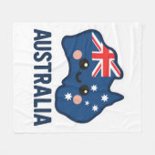 Australien Kawaii Fusion - Bold & Adorable Fleecedecke (Vorderseite (Horizontal))