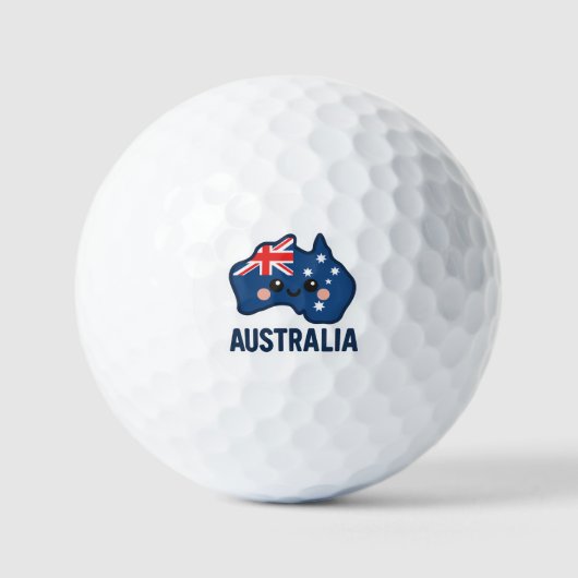 Australien Kawaii Fusion - Bold & Adorable Golfball (Vorderseite)