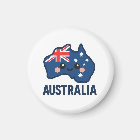 Australien Kawaii Fusion - Bold & Adorable Magnet (Vorne)