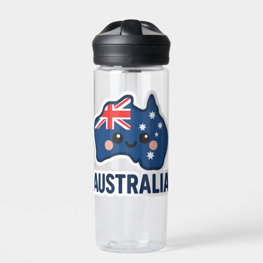 Australien Kawaii Fusion - Bold & Adorable Trinkflasche (Vorderseite)