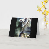 Australien Koala Bear Karte (Gelbe Blume)