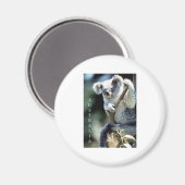 Australien Koala Bear Magnet (Vorderseite/Rückseite)