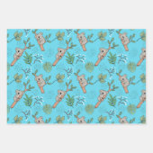 Australien Koala Bear Wrapping Paper Set 3 Geschenkpapier Set (Vorderseite 3)
