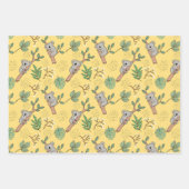 Australien Koala Bear Wrapping Paper Set 3 Geschenkpapier Set (Vorderseite 2)