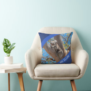 Australien Koala in einem Baum, Custom Blue Accent Kissen