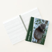 Australien Koala in einem Eukalyptusbaum essen, gr Notizblock (Innenseite)