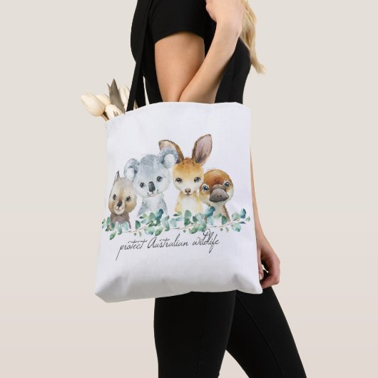 Australien Koala Kangaroo Tote Bag Ökologisch Tasche (Von Nahem)