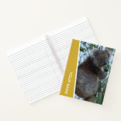 Australien Koala Portrait Foto, Gold Notizblock (Innenseite)