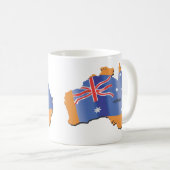 Australien-Kontinent Kaffeetasse (VorderseiteRechts)