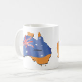 Australien-Kontinent Kaffeetasse (Vorderseite Links)