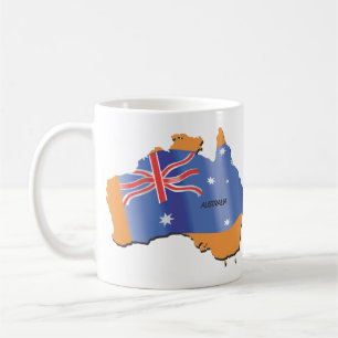 Australien-Kontinent Kaffeetasse
