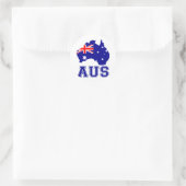Australien Kontinent Runder Aufkleber (Tasche)