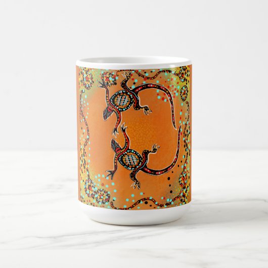 AUSTRALIEN KUNST KAFFEETASSE (Mittel)