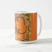 AUSTRALIEN KUNST KAFFEETASSE (VorderseiteRechts)