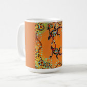 AUSTRALIEN KUNST KAFFEETASSE (Vorderseite Links)