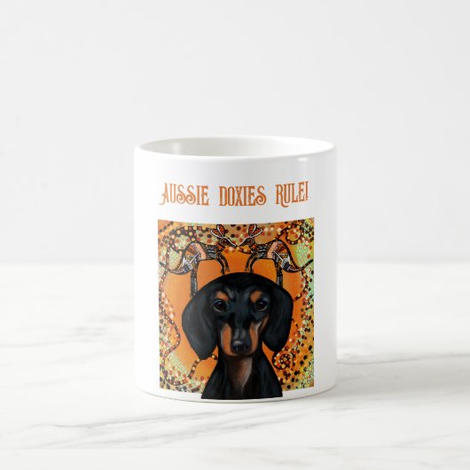 AUSTRALIEN KUNST KAFFEETASSE (Mittel)