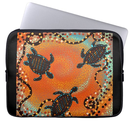AUSTRALIEN KUNST LAPTOPSCHUTZHÜLLE (Vorderseite)