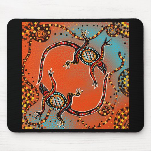 AUSTRALIEN KUNST MOUSEPAD (Vorne)